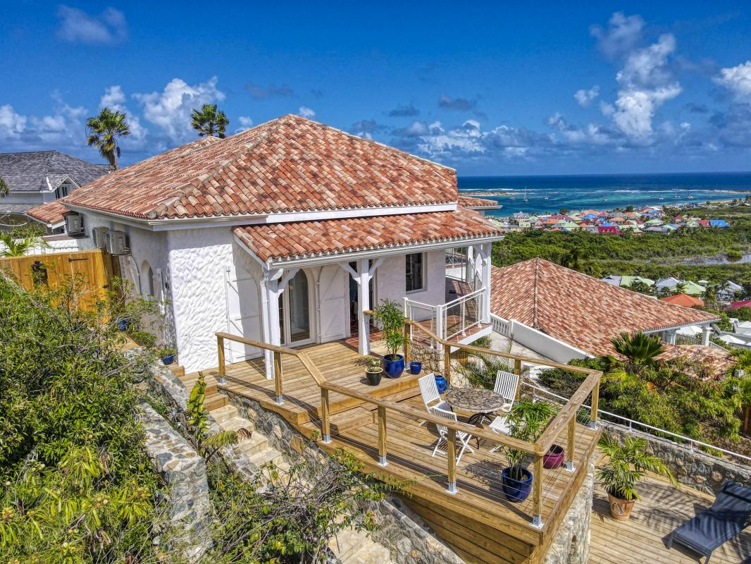 Location villa 6 personnes Orient Bay Saint Martin-vue hauteur-21